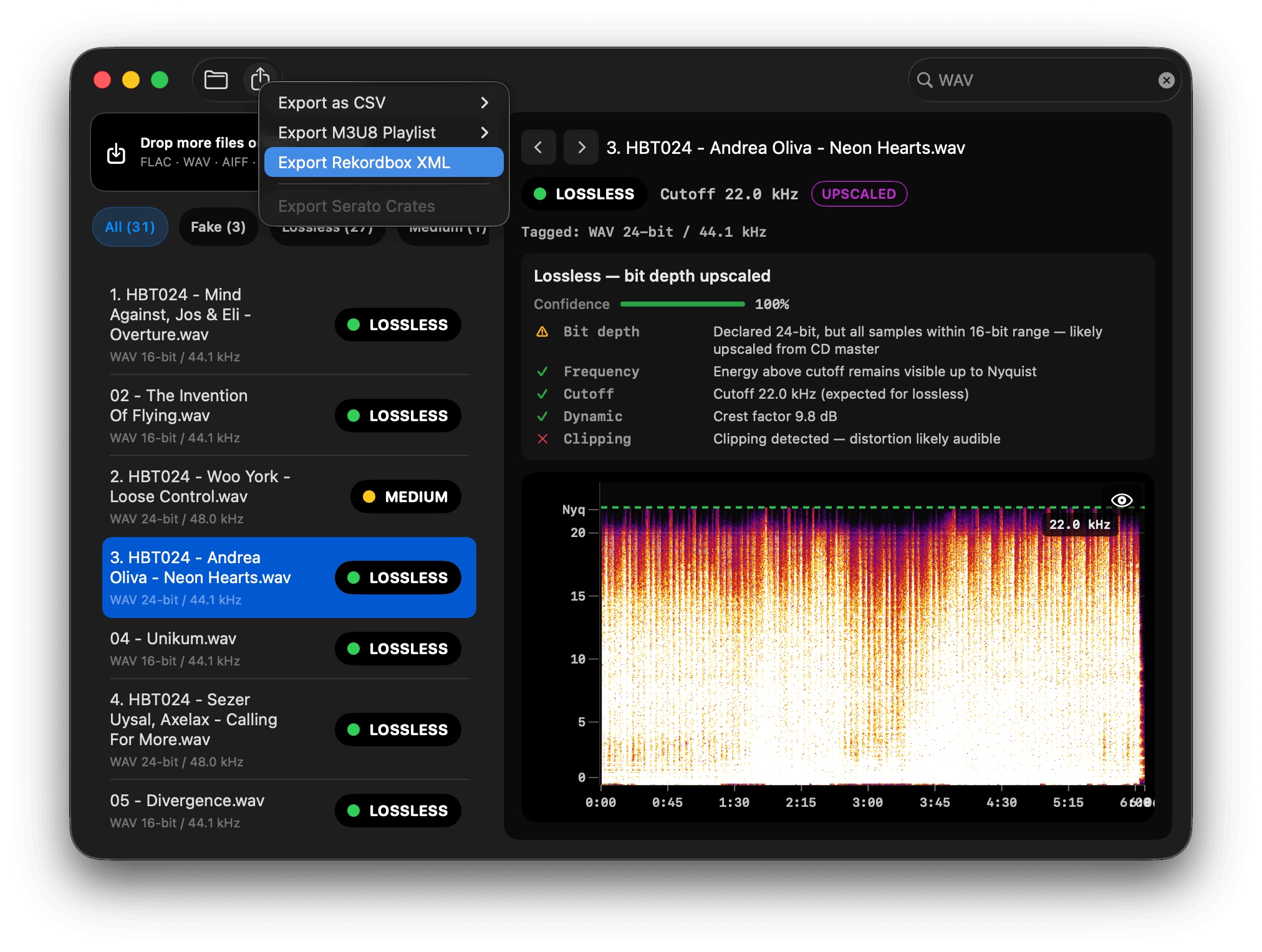 Rekordbox Audio Checker: Download to USB Workflow | Spectro