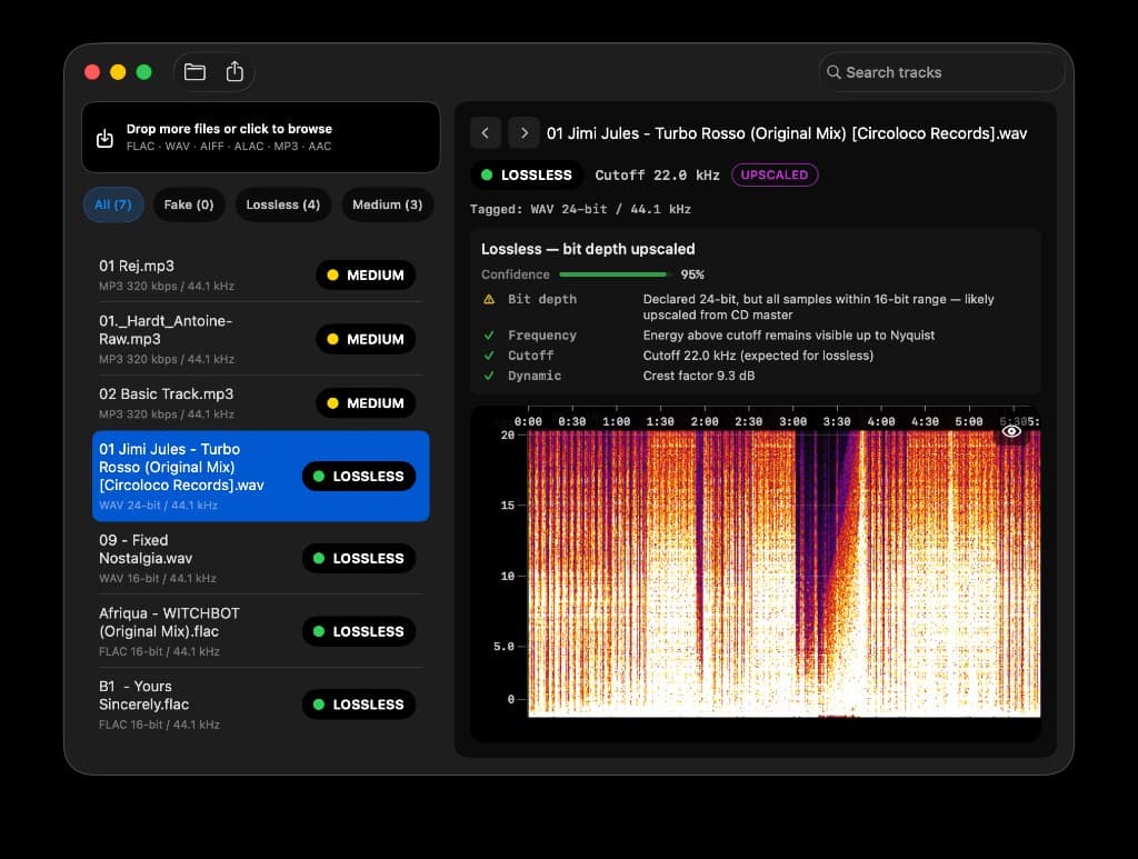How to Detect Fake Hi-Res Audio: When Your 24-bit FLAC Is an Upsampled CD