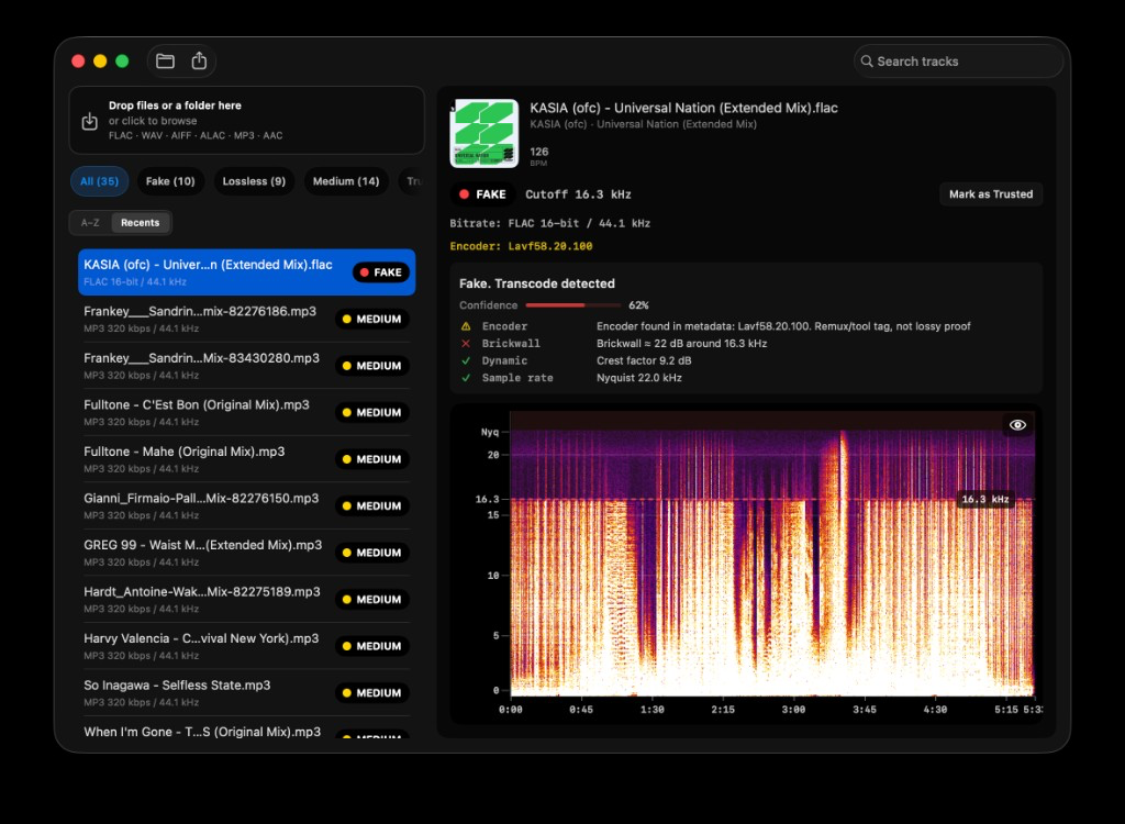 You Converted YouTube to FLAC. It Is Still Lossy